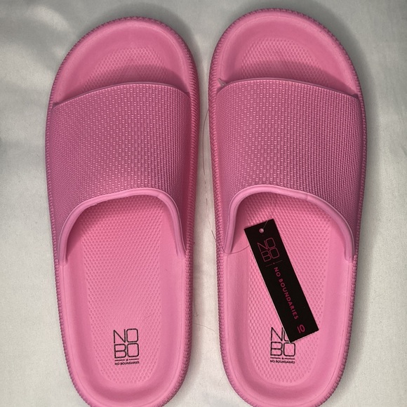 Pink Pillow slide sandals comfort Beach shoe size 8 - Picture 7 of 7